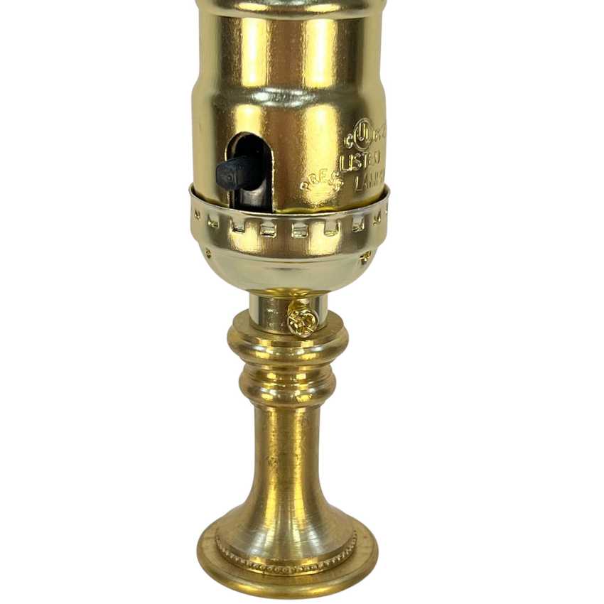 Xanthe - Custom Built Milk Glass Brass Lamp, Home Decor Lamp, Handmade Vintage Brass Lamp