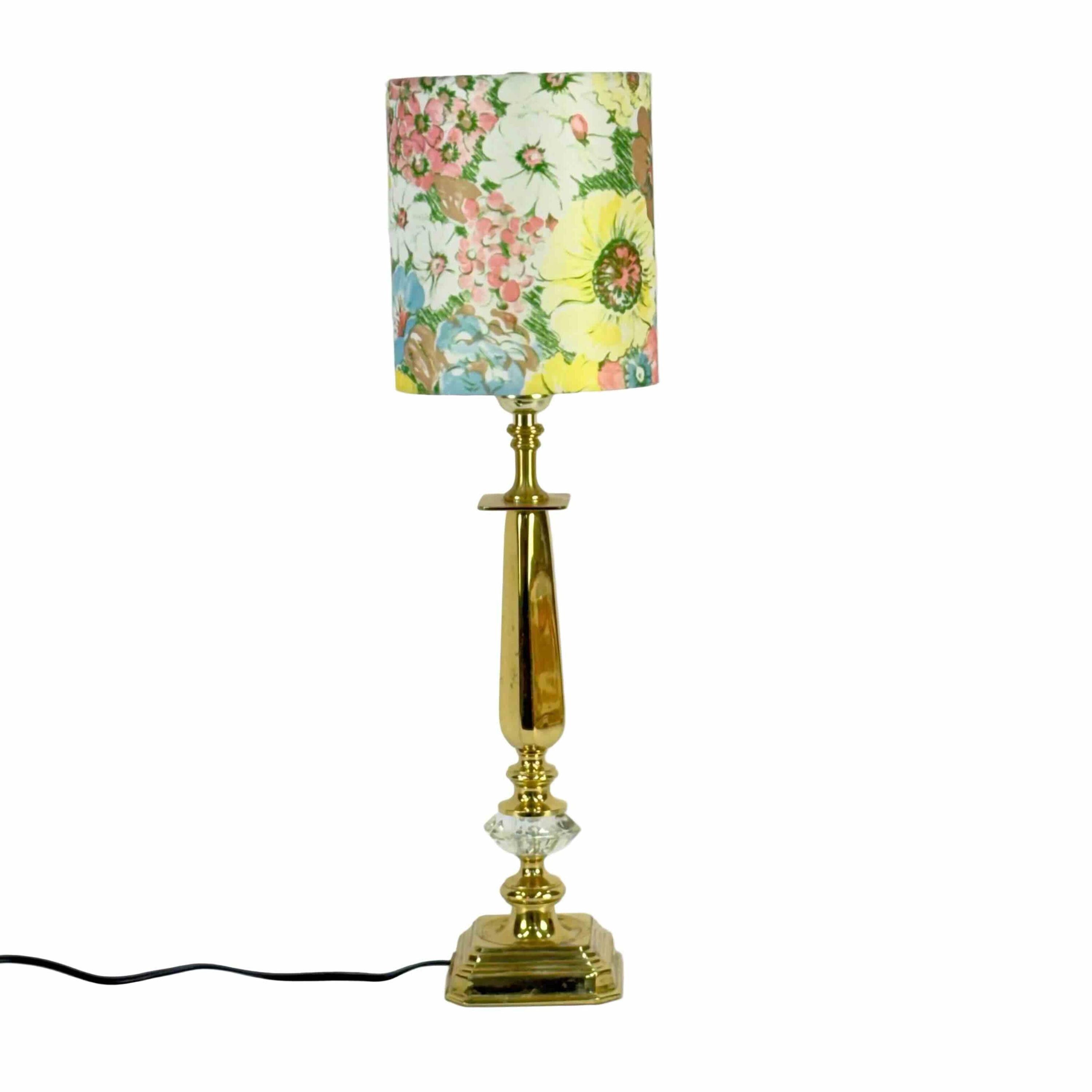 Vintage Floral Print Drum Lampshade - Available in Multiple Sizes
