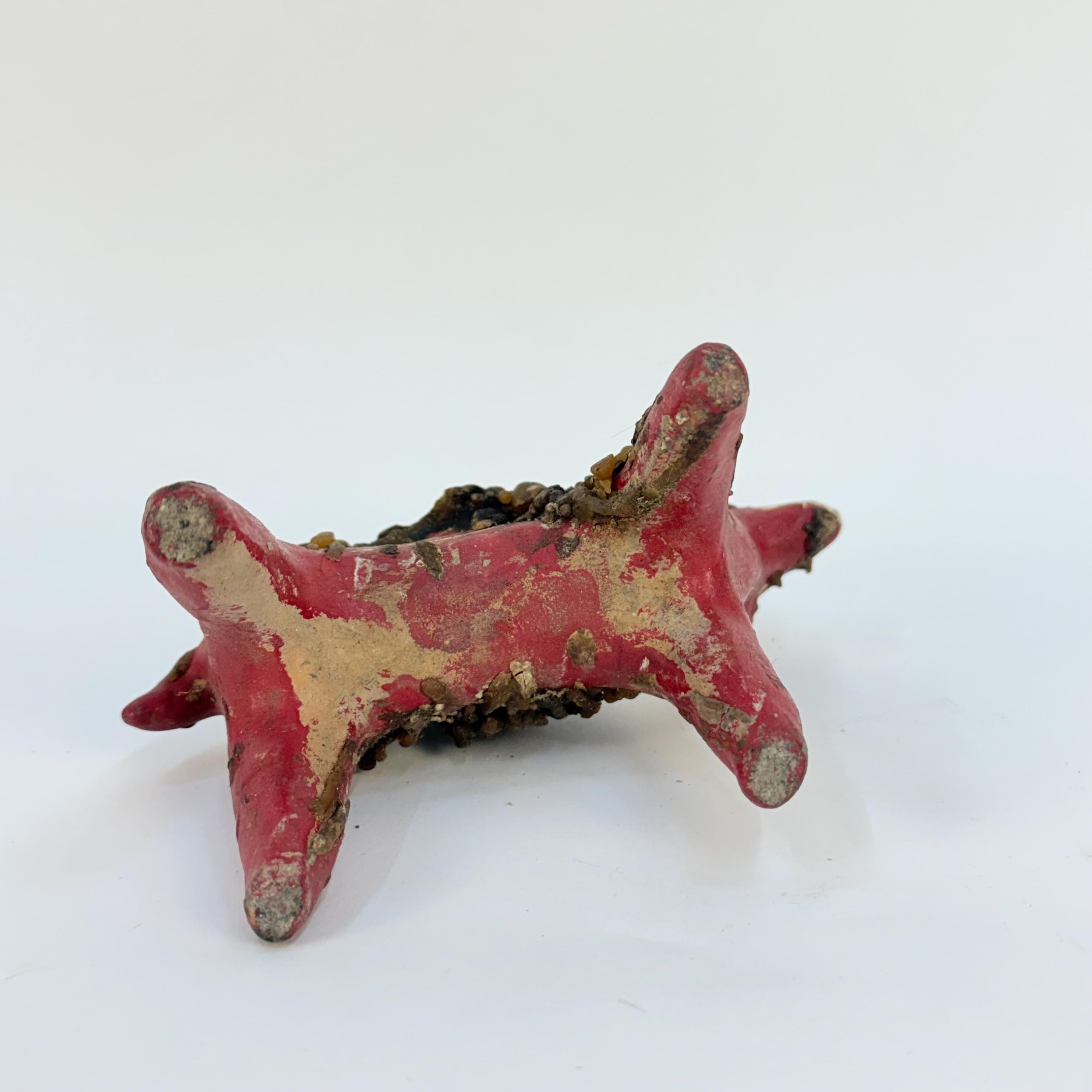 Vintage Alpaca Shaped Nahua Chililico Hidalgo Mexican Folk Art Candle Holder