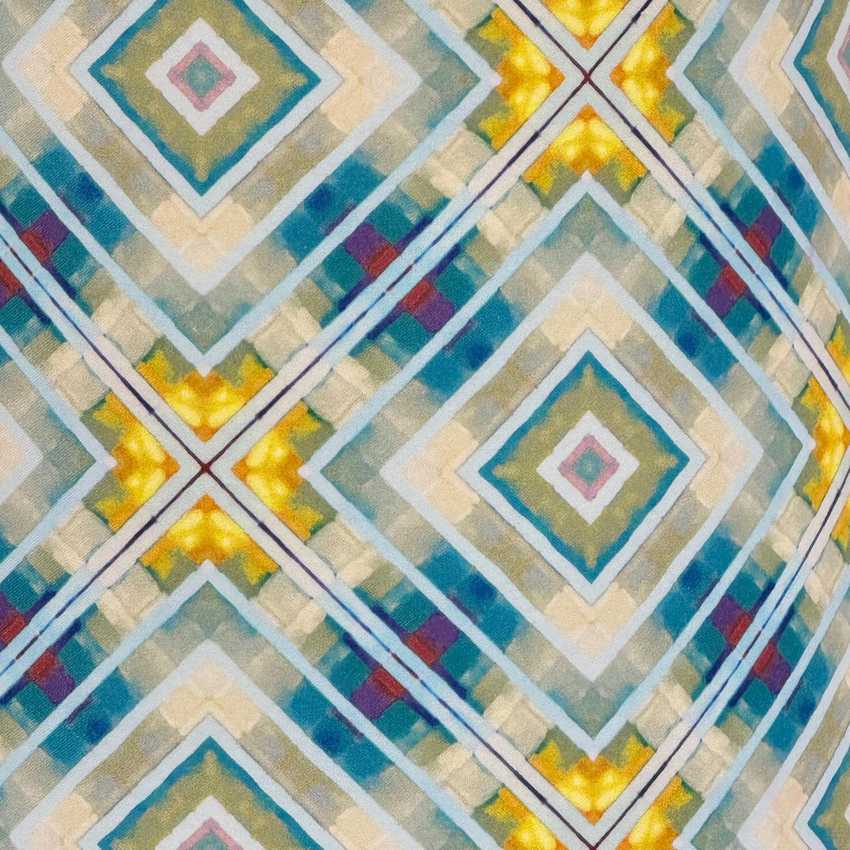 Geometric Print Cotton Empire Lampshade - Available in Multiple Sizes