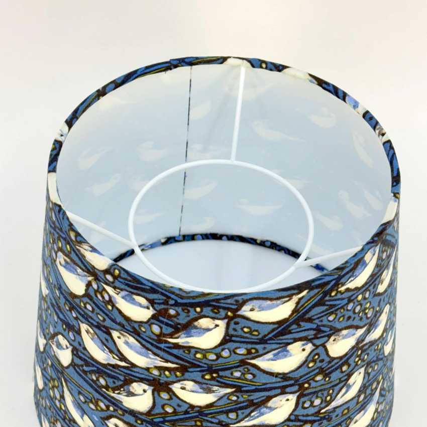 Small 10 Inch Empire Lampshade with Bluebirds