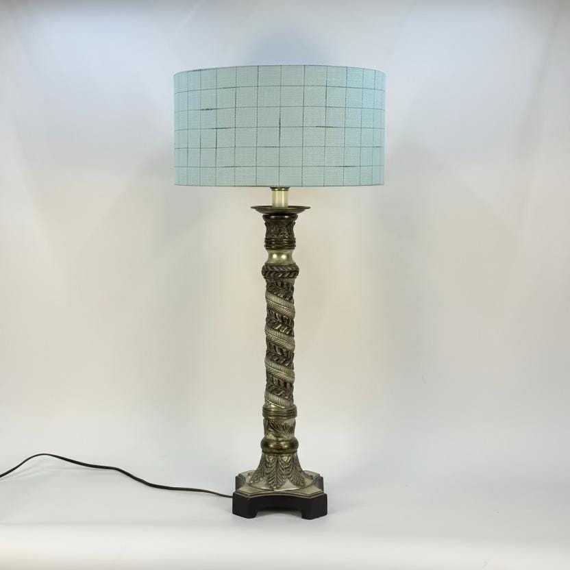 16” Teal Drum Lampshade