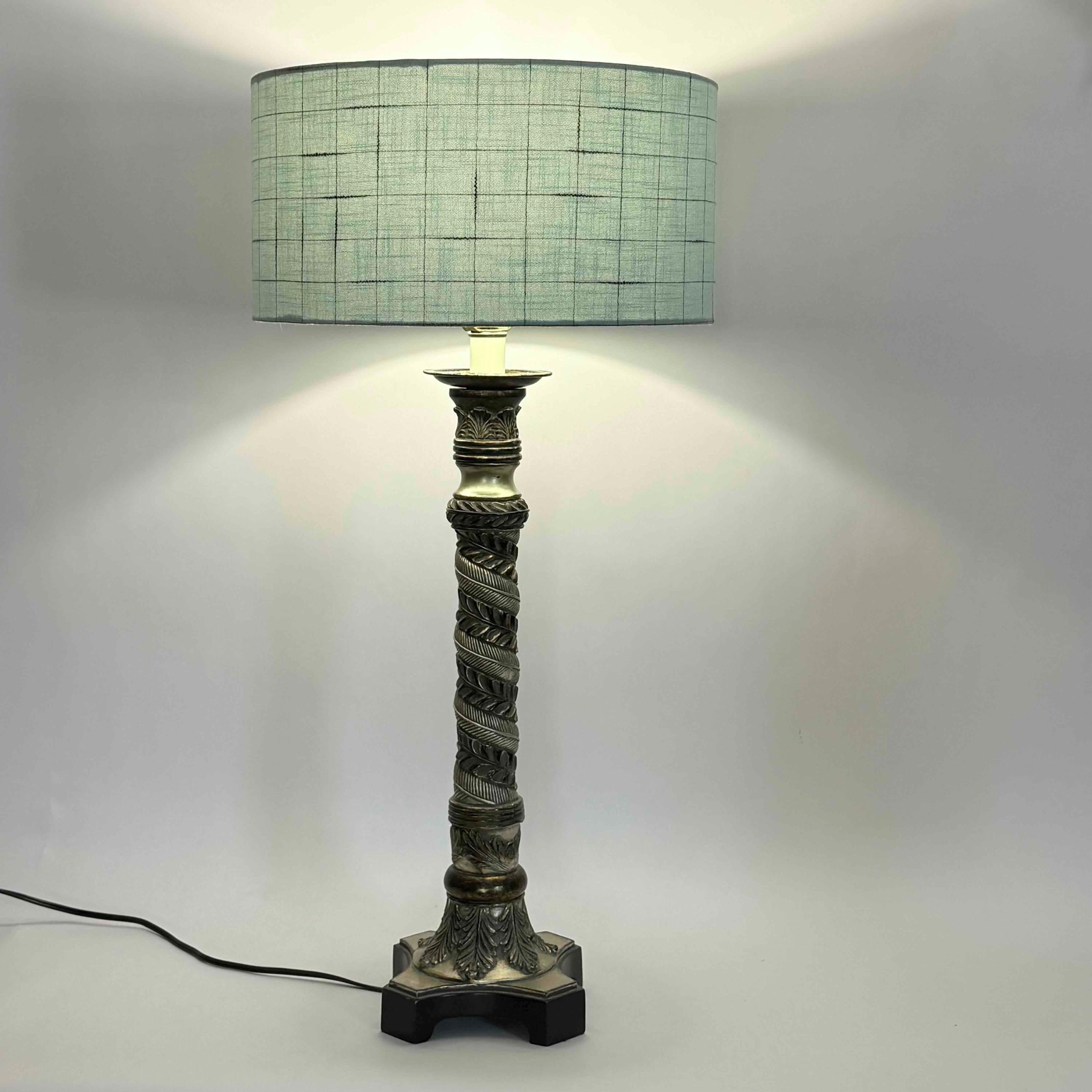 16” Teal Drum Lampshade