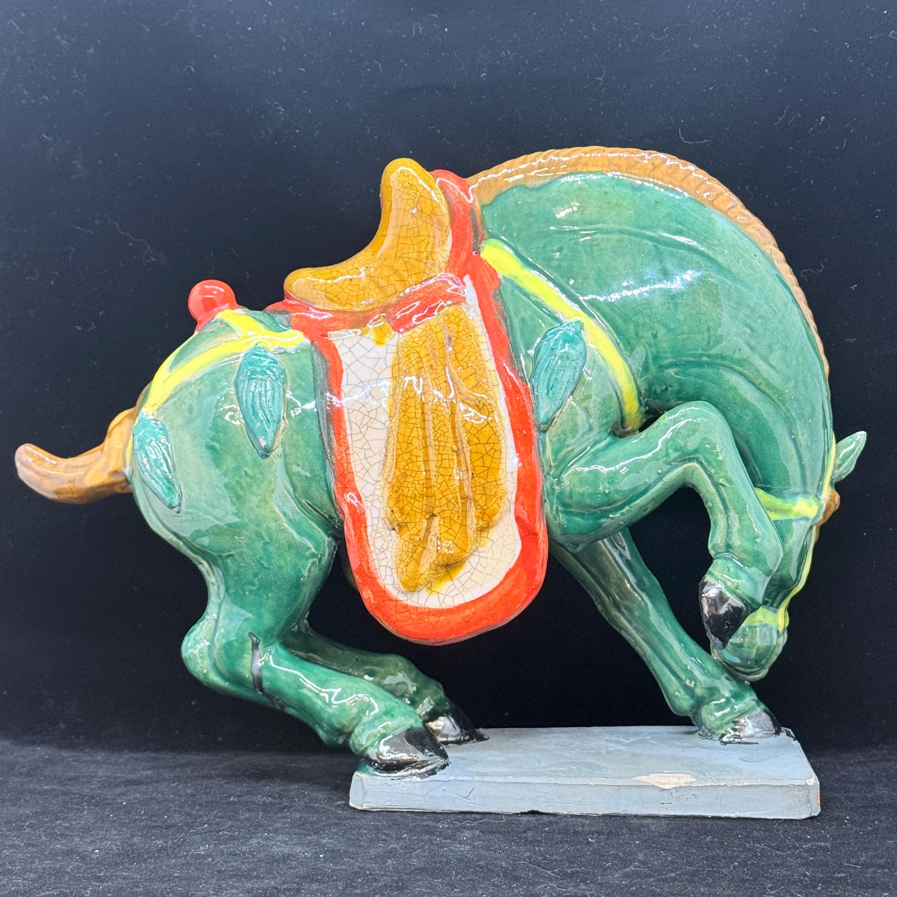Tang Dynasty Style Green Horse Figure