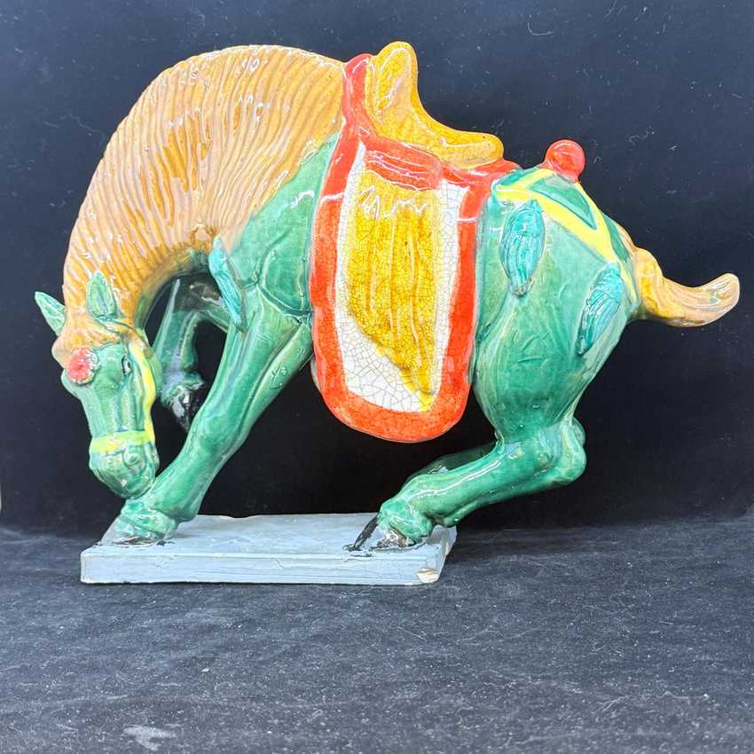 Tang Dynasty Style Green Horse Figure