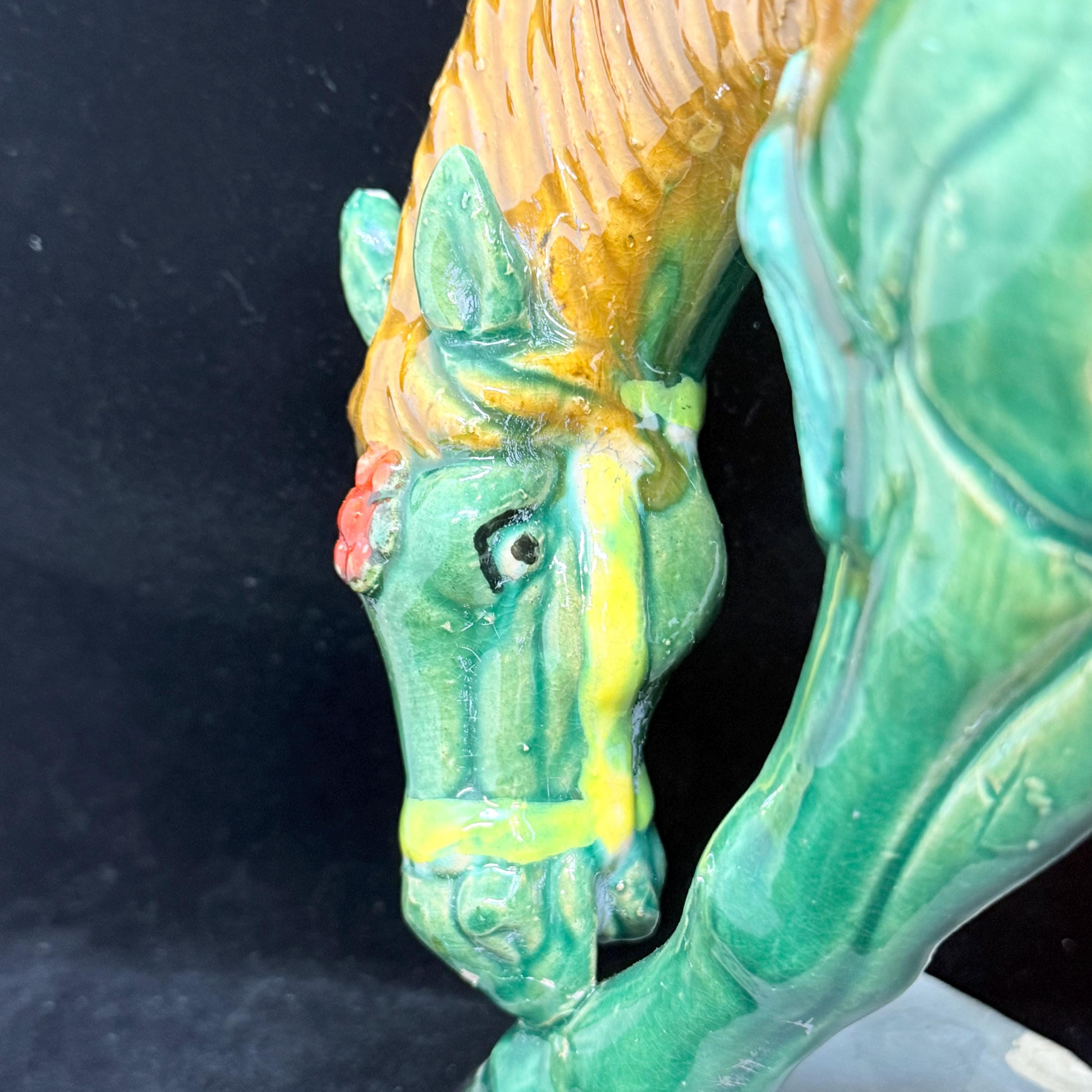 Tang Dynasty Style Green Horse Figure