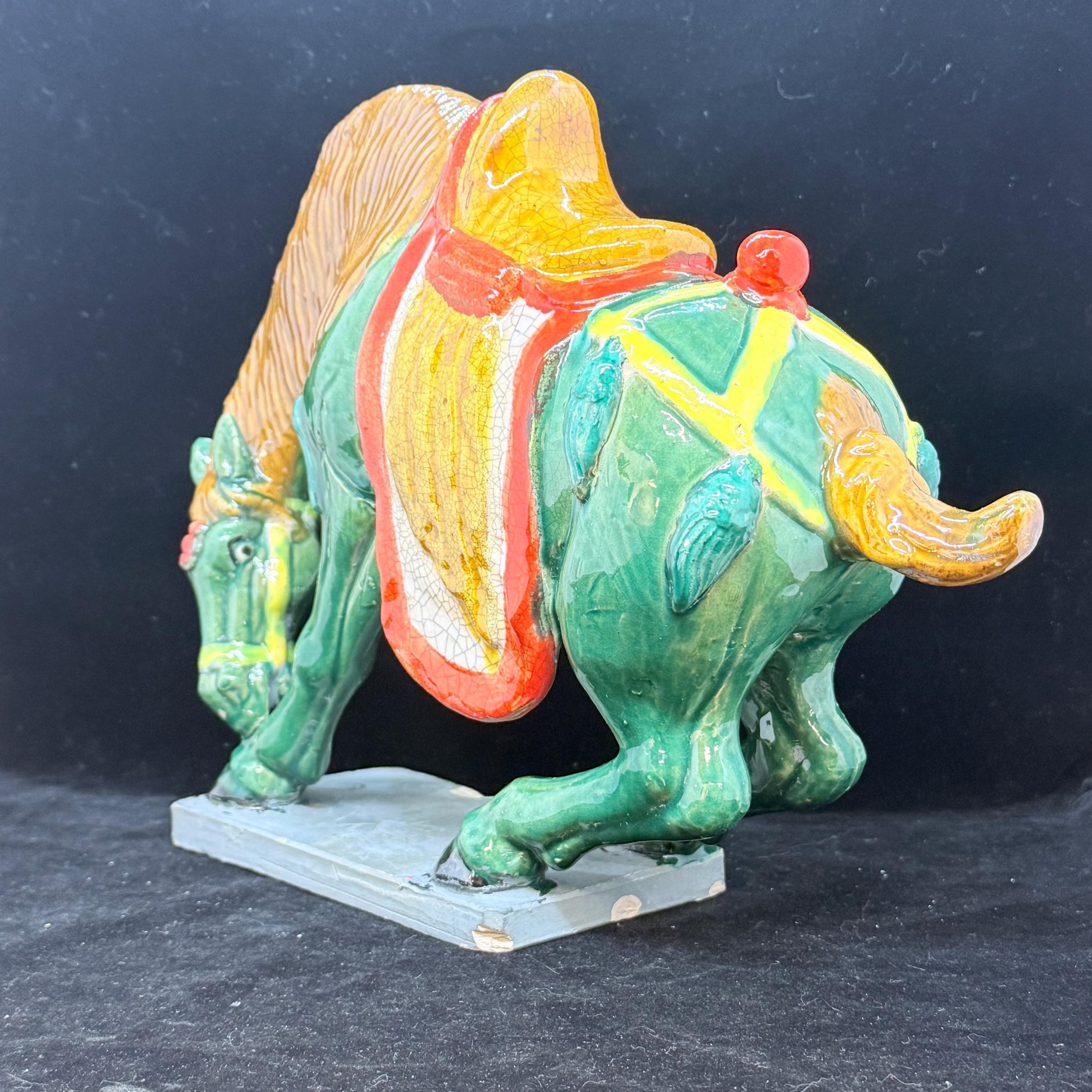 Tang Dynasty Style Green Horse Figure