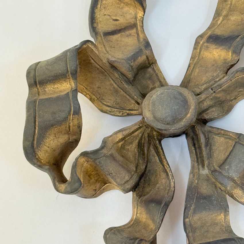 Antique Ribbon Bow Wall Sconce, Decorative Metal Sconce Light, Vintage Chic Wall Lamp
