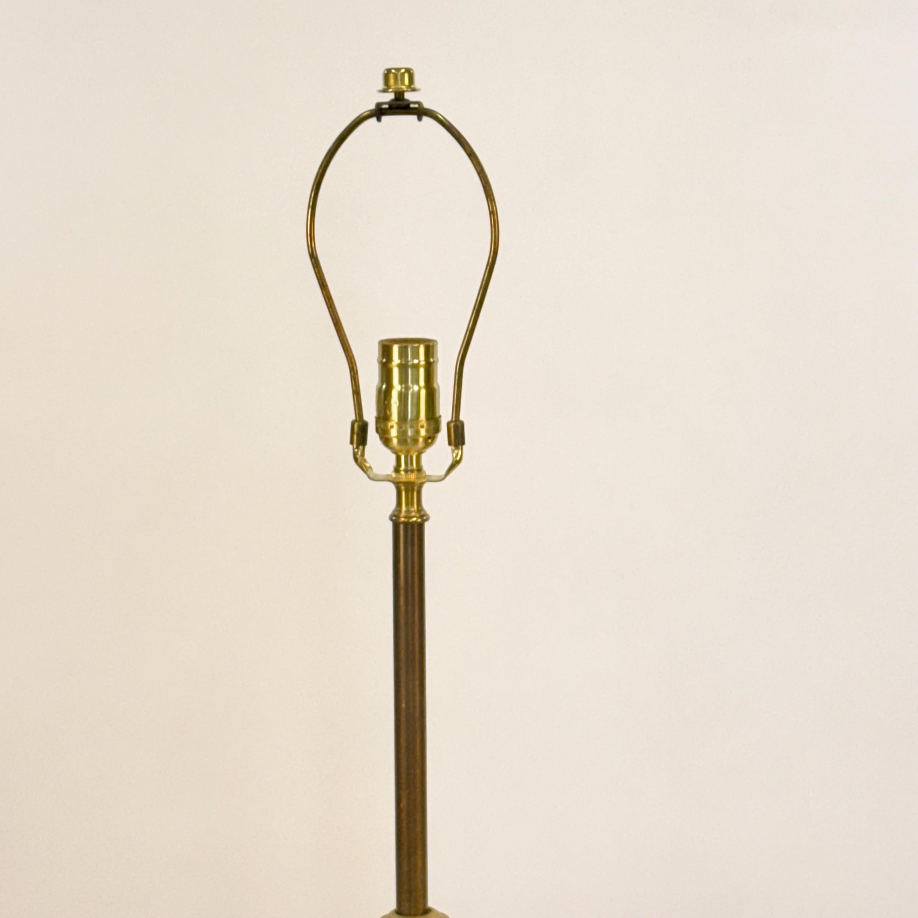 Uranium Glass Lamp, Custom Built