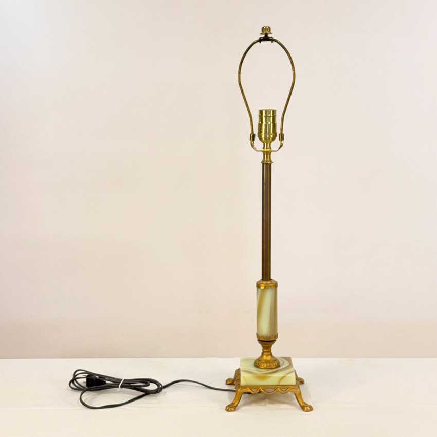 Uranium Glass Lamp, Custom Built