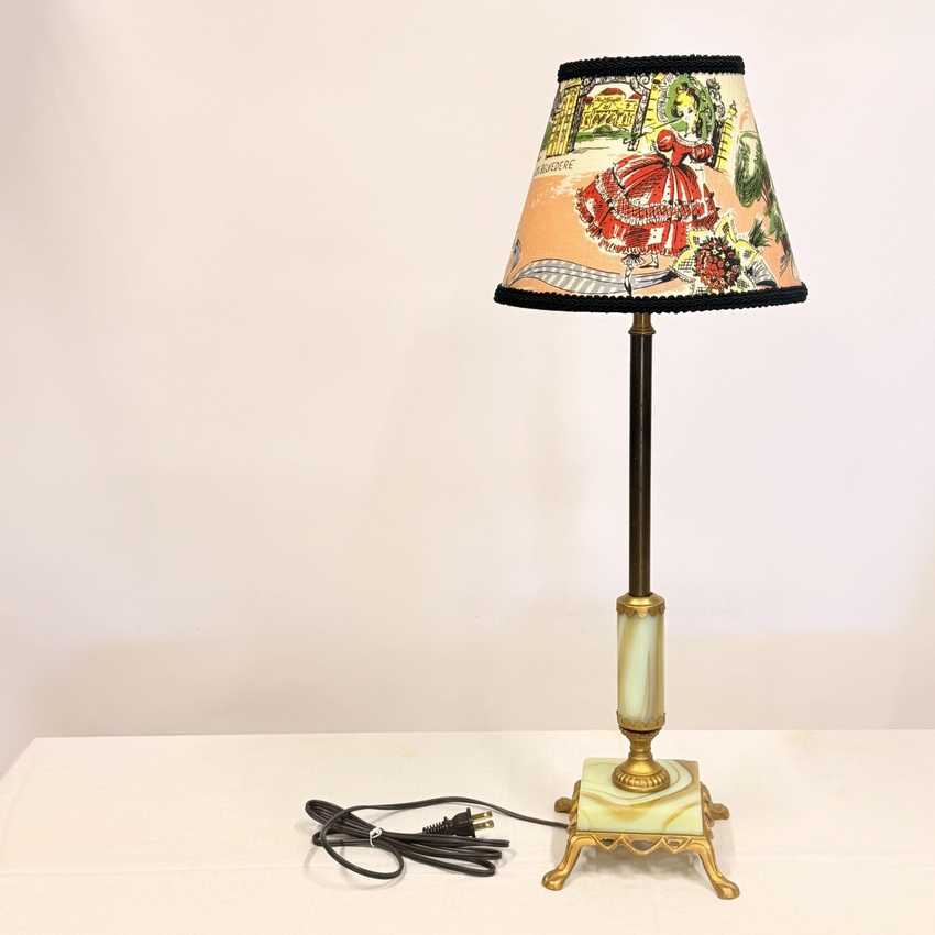 Uranium Glass Lamp, Custom Built