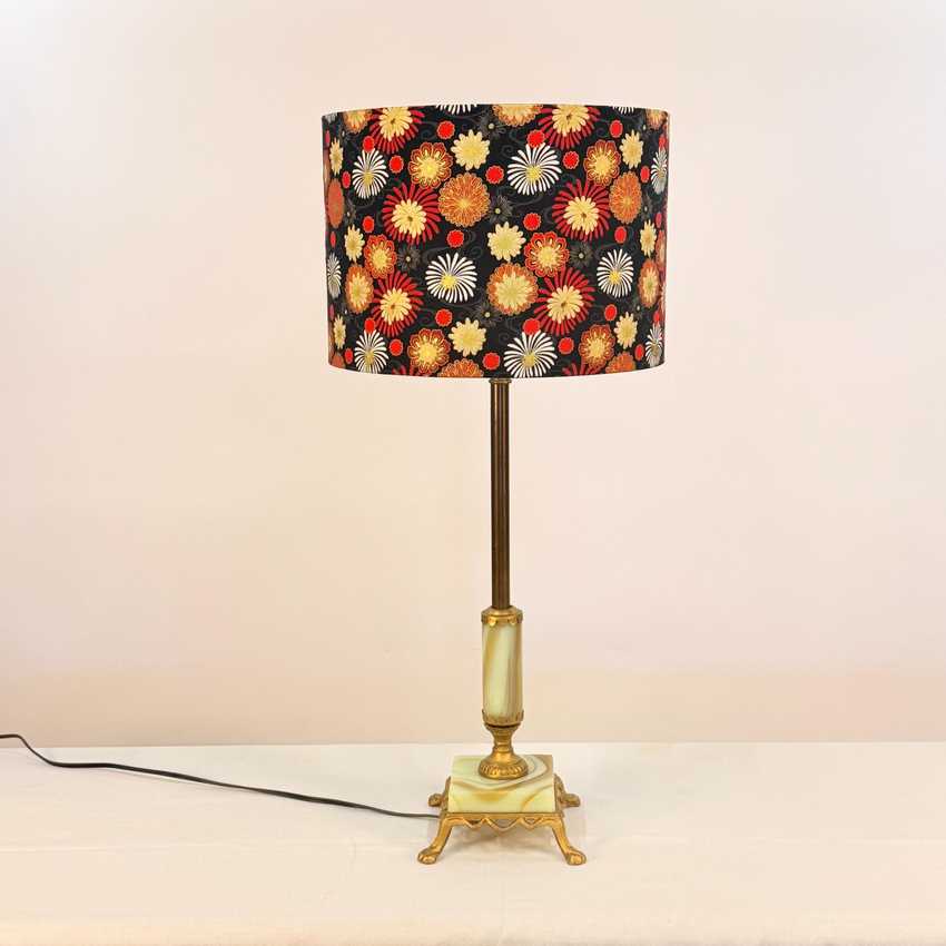 Uranium Glass Lamp, Custom Built