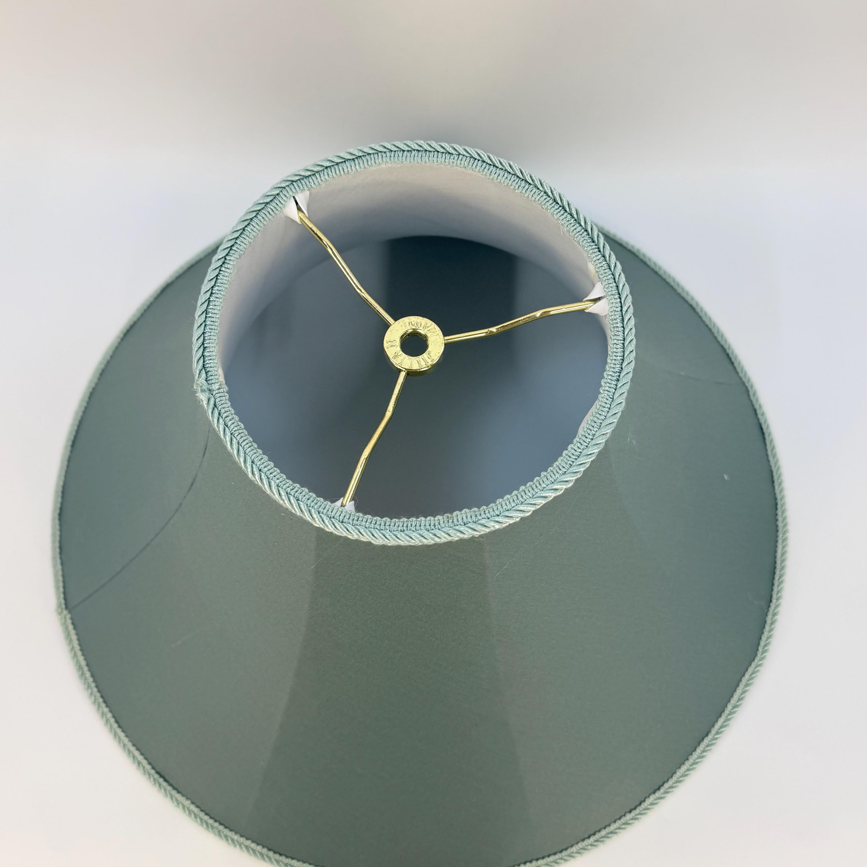 Green Bell Lampshade - Hand Sewn
