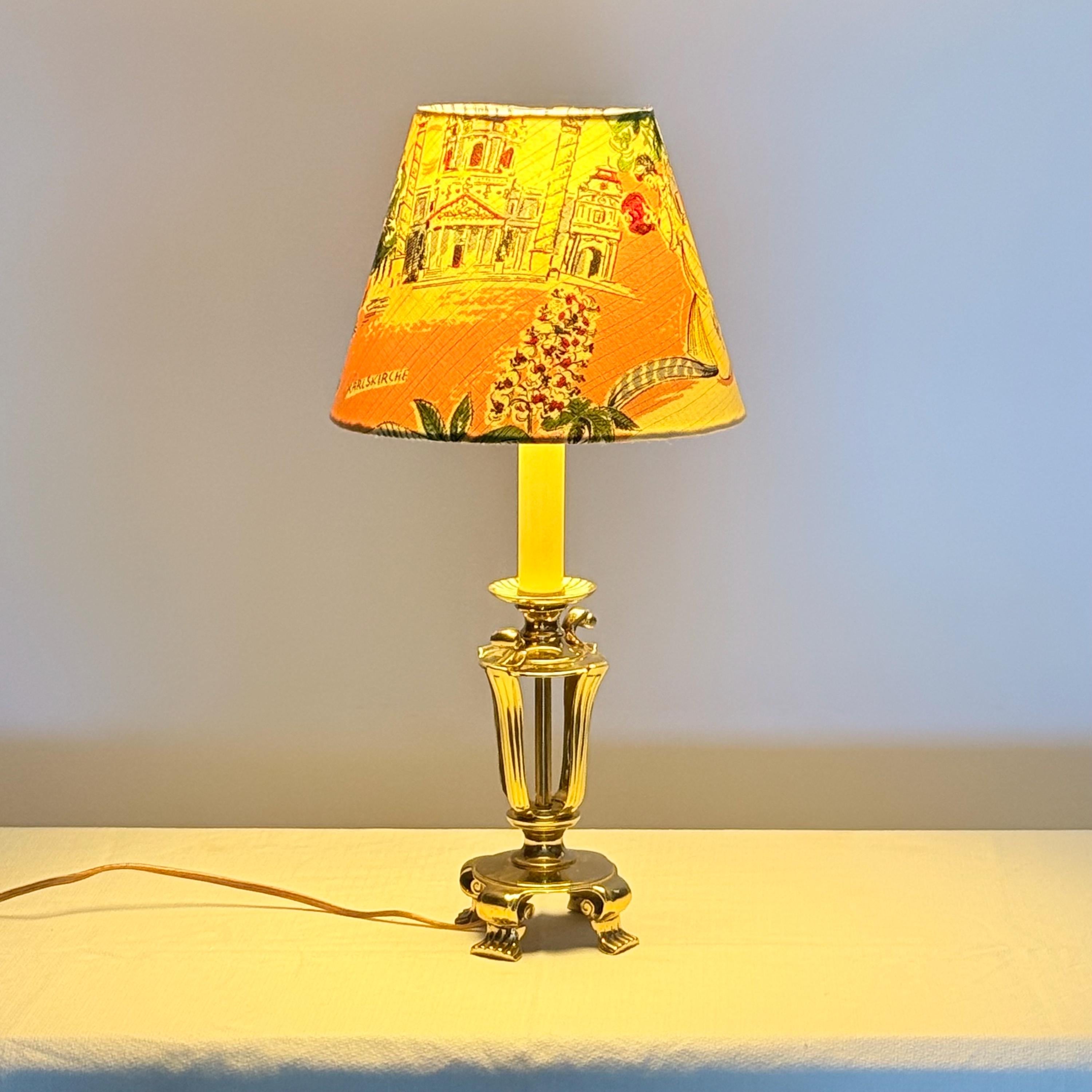 Small Empire Shade in Vintage German Textile