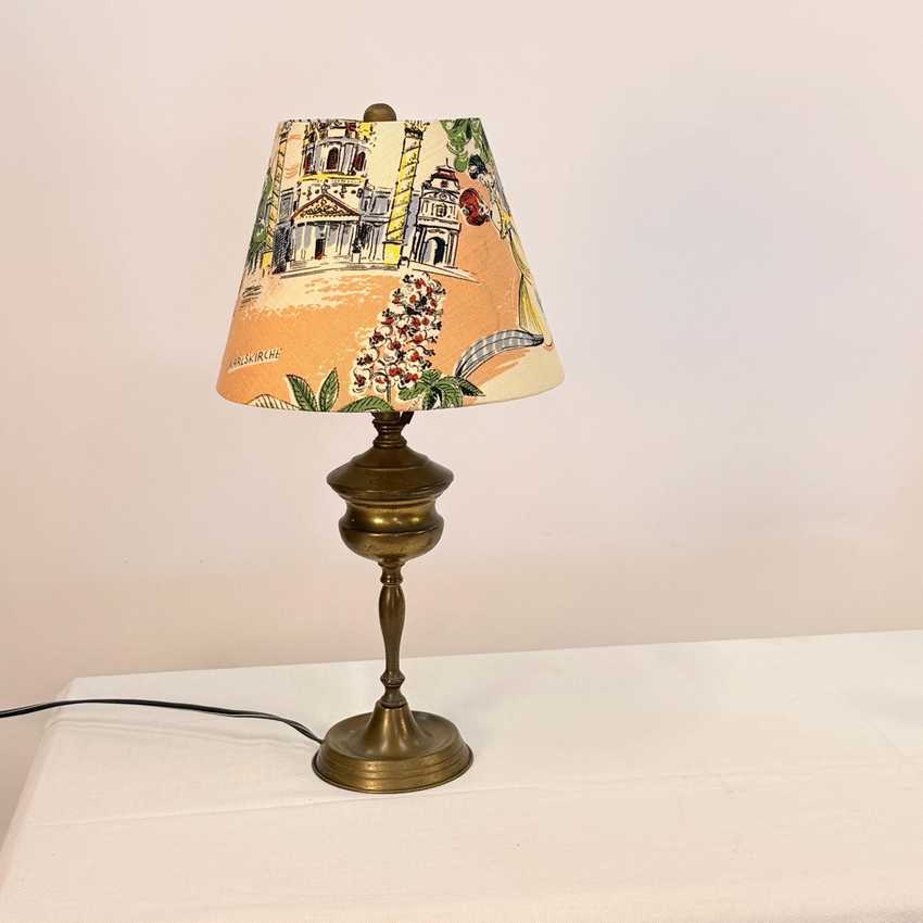 Small Empire Shade in Vintage German Textile