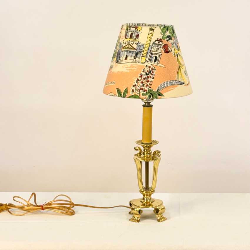 Fancy Brass Candlestick Lamp