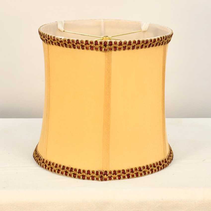 Vintage Red Trimmed Lampshade
