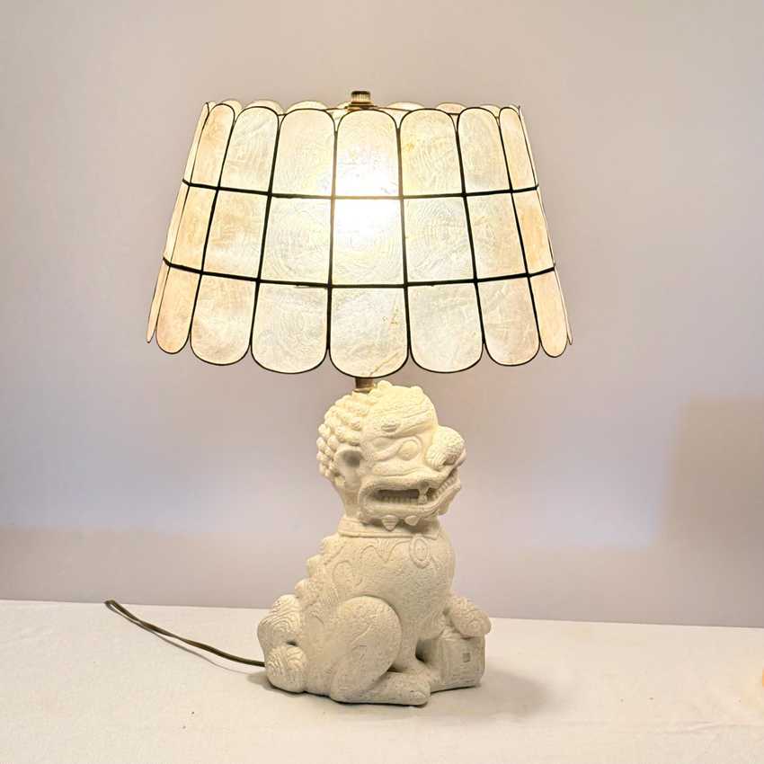 Vintage Chinese Foo Dog Lamp