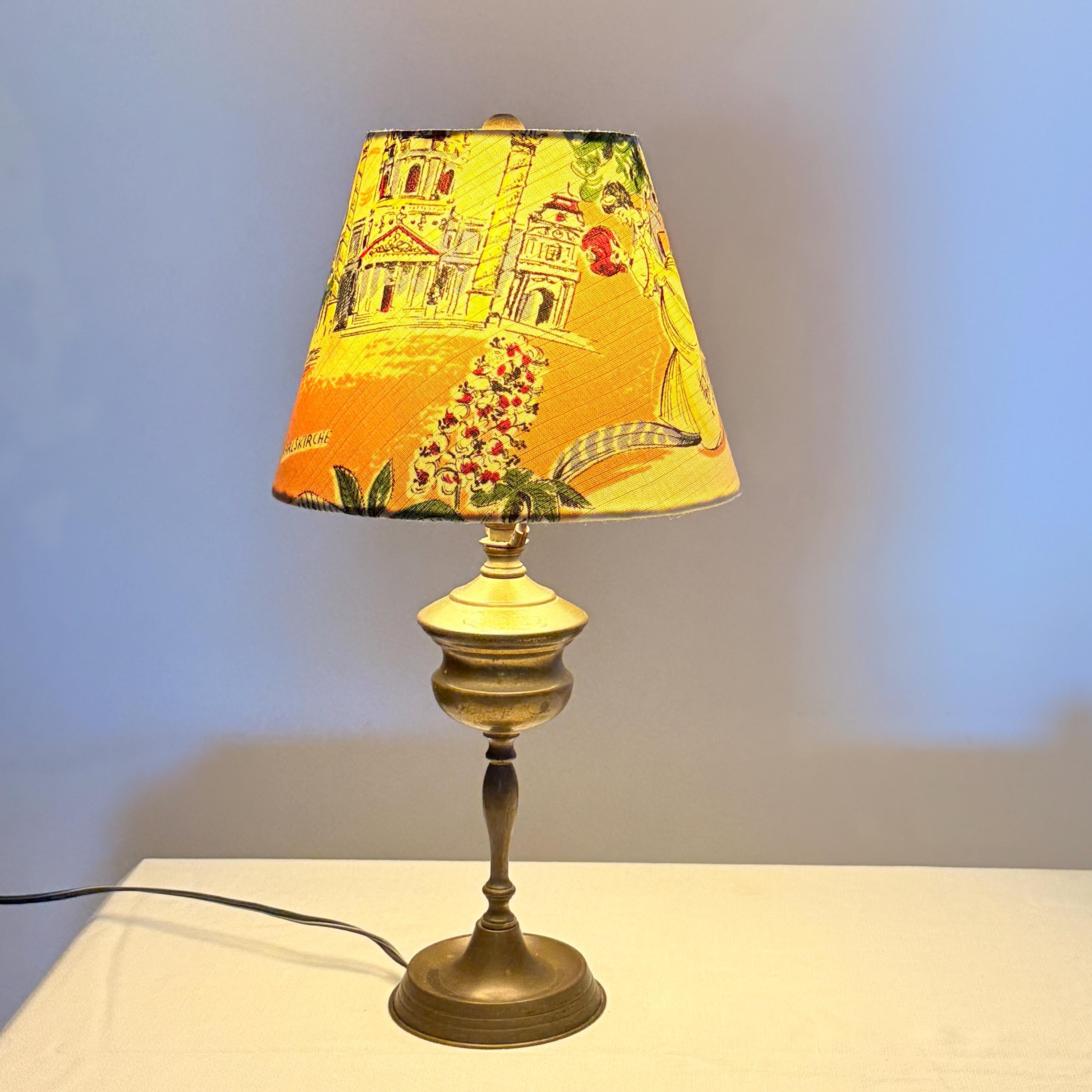 Small Empire Shade in Vintage German Textile