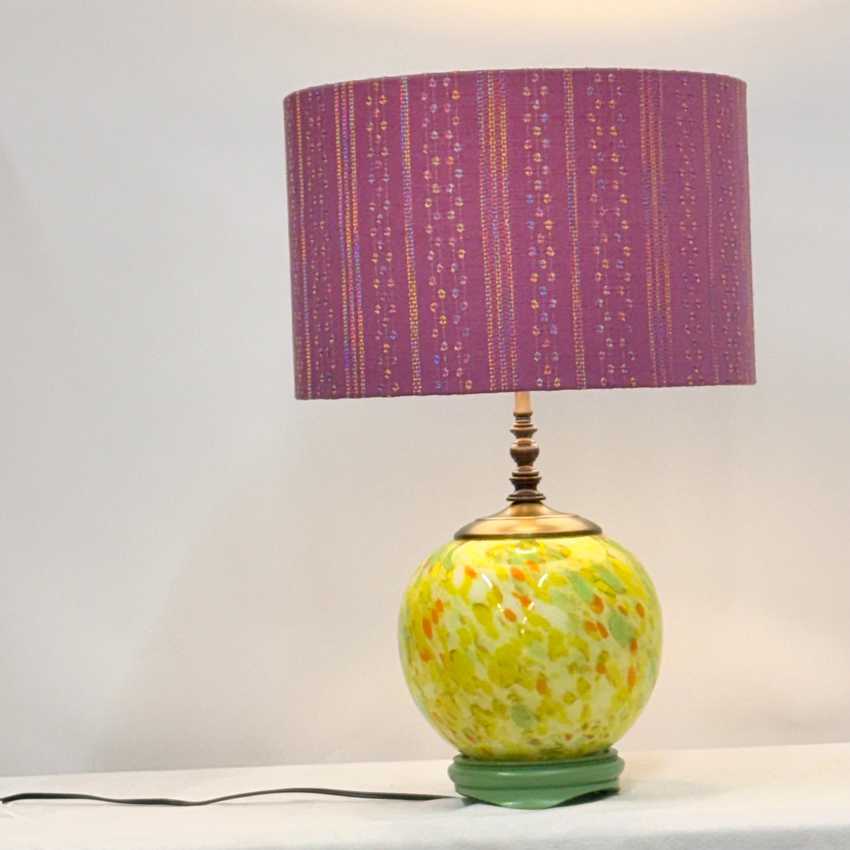 Art Glass Vase Lamp, Custom Built, Home Decor Lamp, Sculptural Glass Vase Lamp