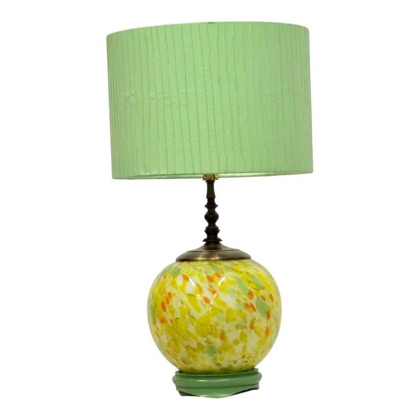 12 inch Drum Lampshade, Green Pintuck | Custom Sizes Available
