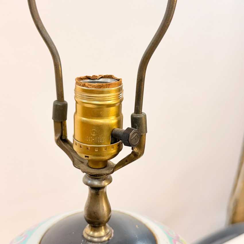 Vintage Chinoiserie Patterned Ginger Jar Lamp, Decorative Home Ginger Jar Light, Traditional Blue White Table Lamp