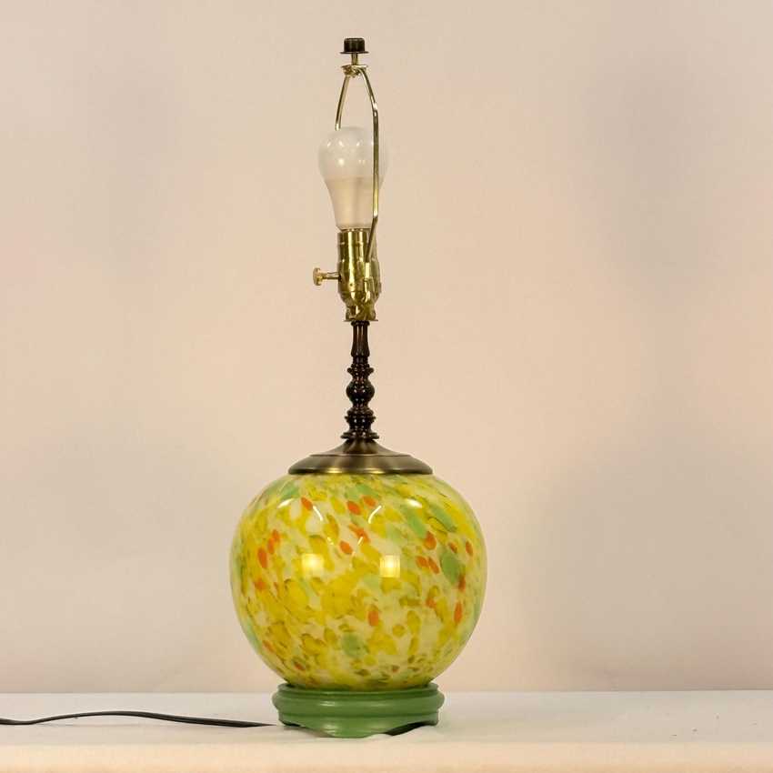 Art Glass Vase Lamp, Custom Built, Home Decor Lamp, Sculptural Glass Vase Lamp
