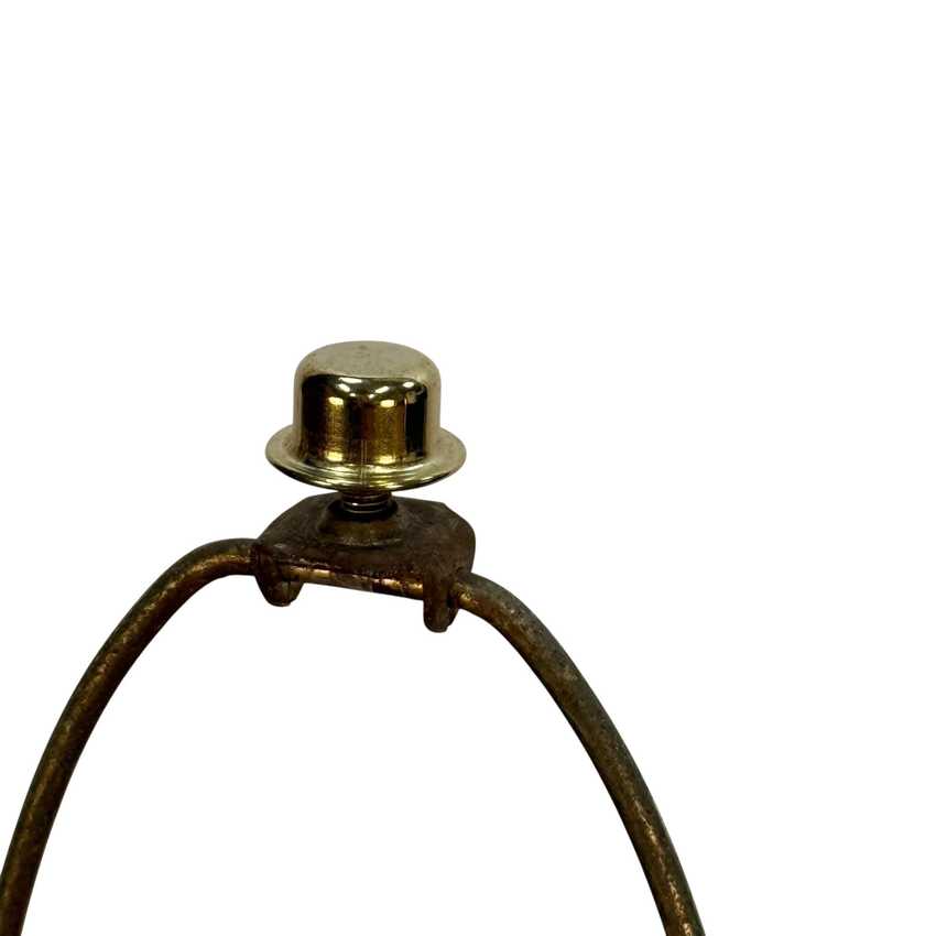 Large Amber Glass Mid Century Lamp, Hollywood Regency Vintage Lamp, Vintage Table Amber Lamp