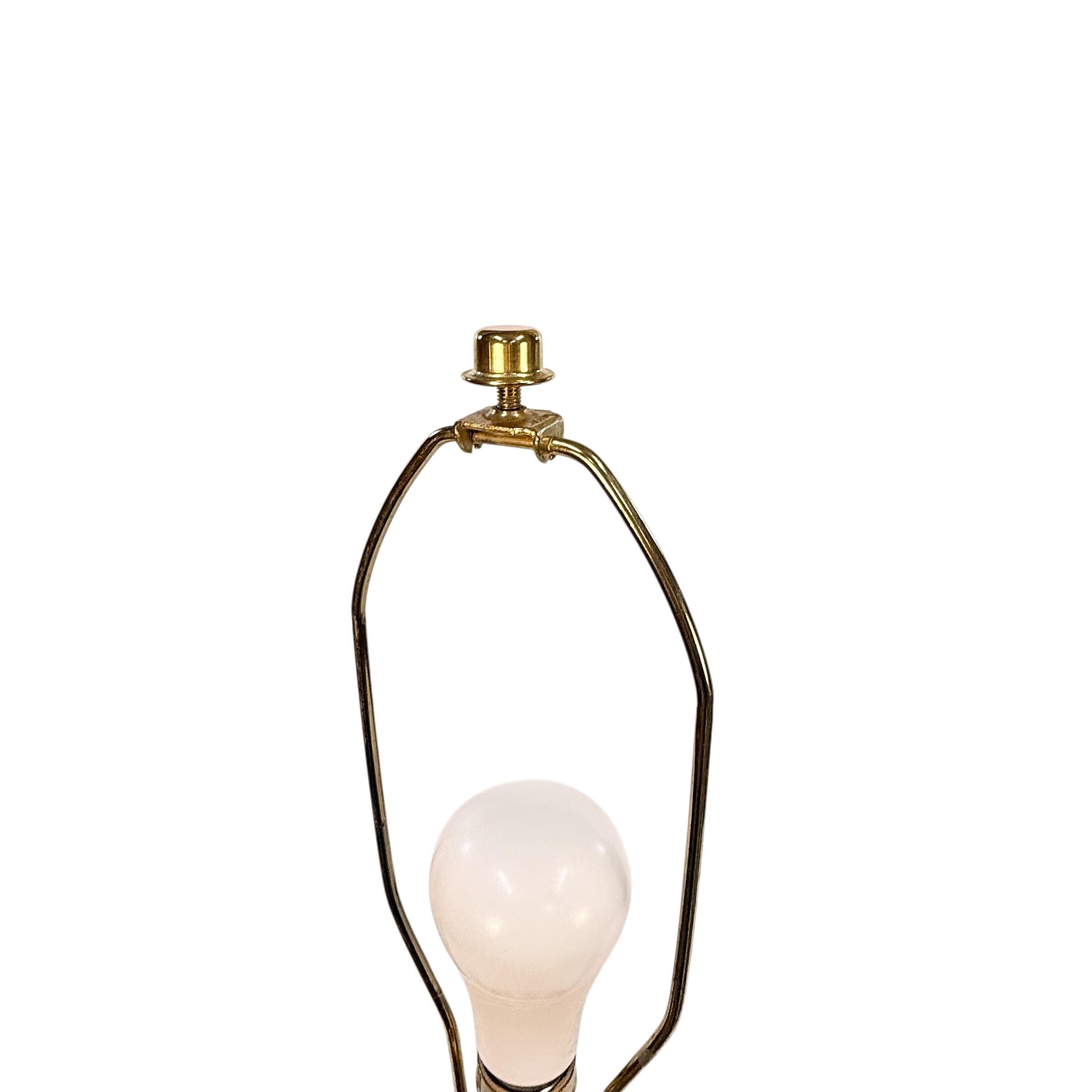 Vintage Gold Green Table Lamp, Mcm Elegant Mcm Lamp, Unique Retro Vintage Lamp