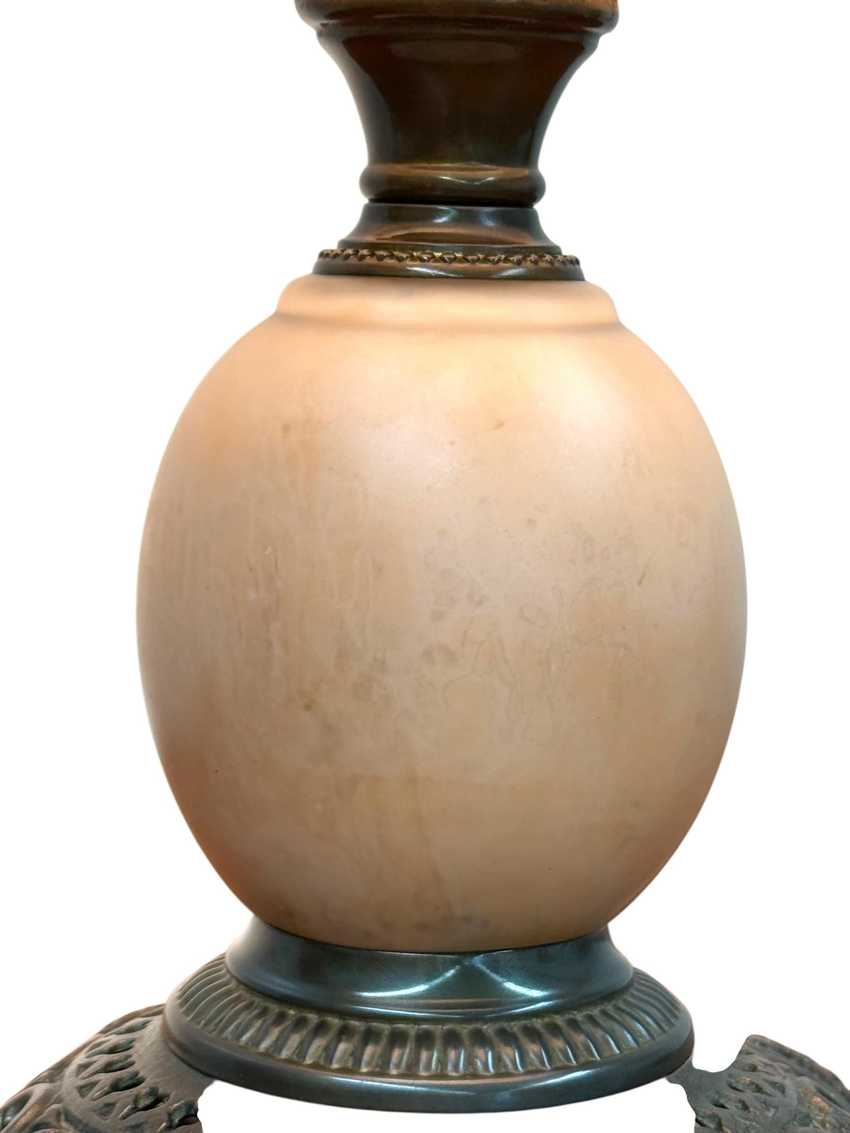 Electrified Glass Pressed Oil Lamp | Pink Floral Table Lighting | Vintage Star Electrified Lamp