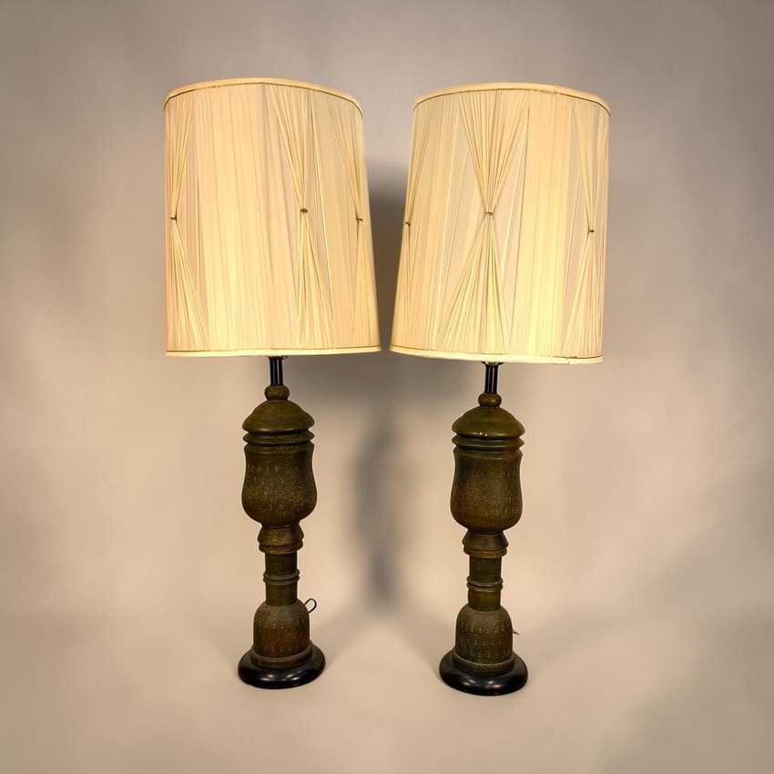 Ceramic Vintage 1960s Table Lamp Pair, Collectible Decorative Aldo Londi Lamp