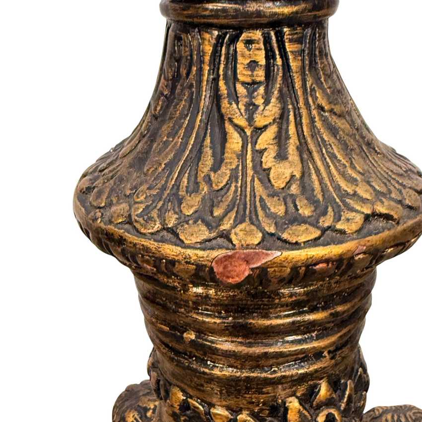 Monumental Chalkware Hand Painted Cherub Lamp, Sculpted Figural Table Lamp, Vintage Baroque Chalkware Lamp