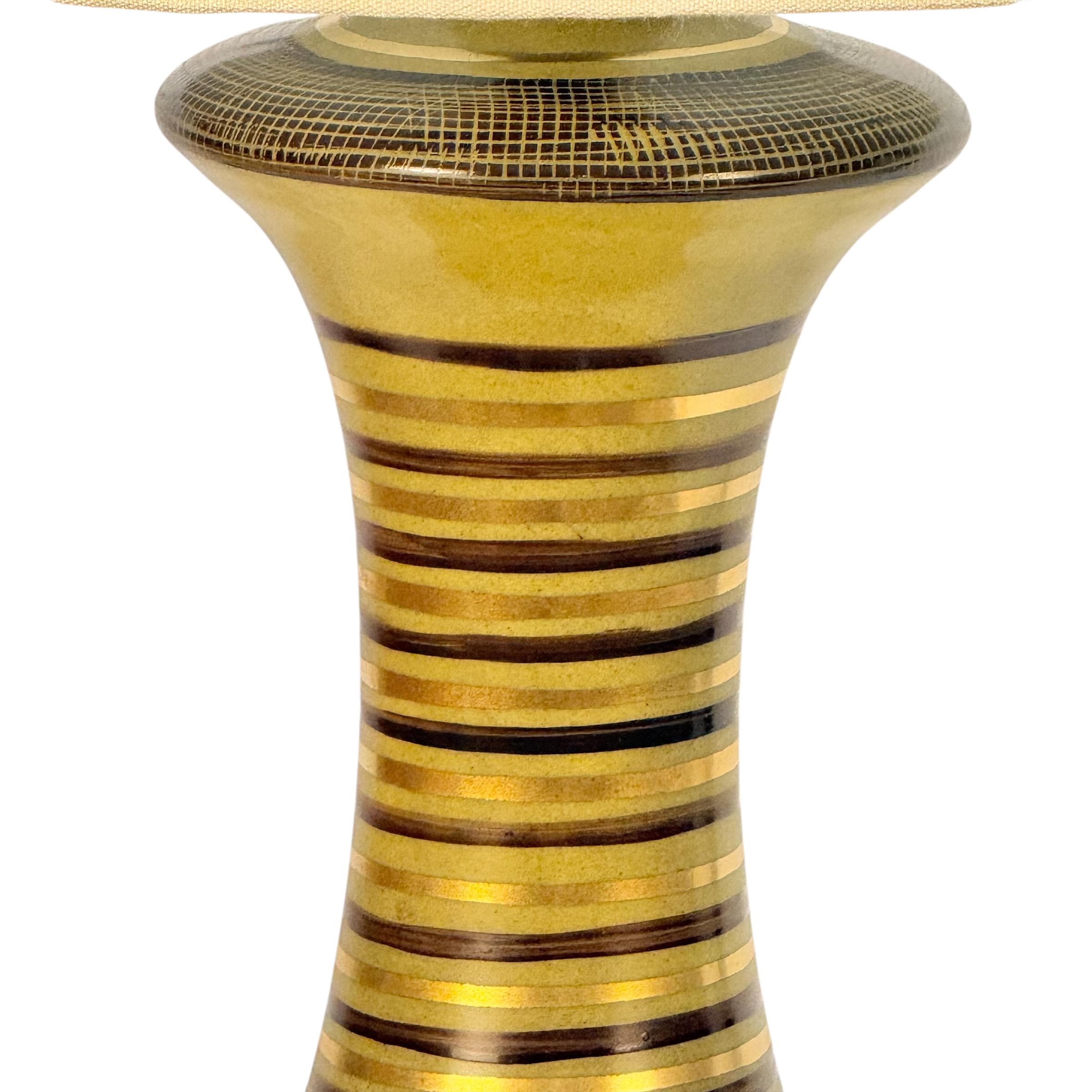 Vintage Gold Green Table Lamp, Mcm Elegant Mcm Lamp, Unique Retro Vintage Lamp