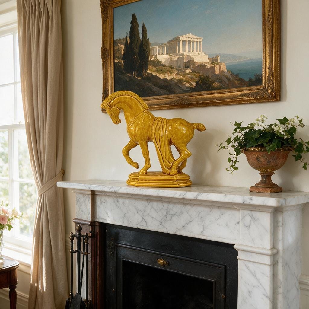 Lane & Co Van Nuys Trojan Horse, Yellow