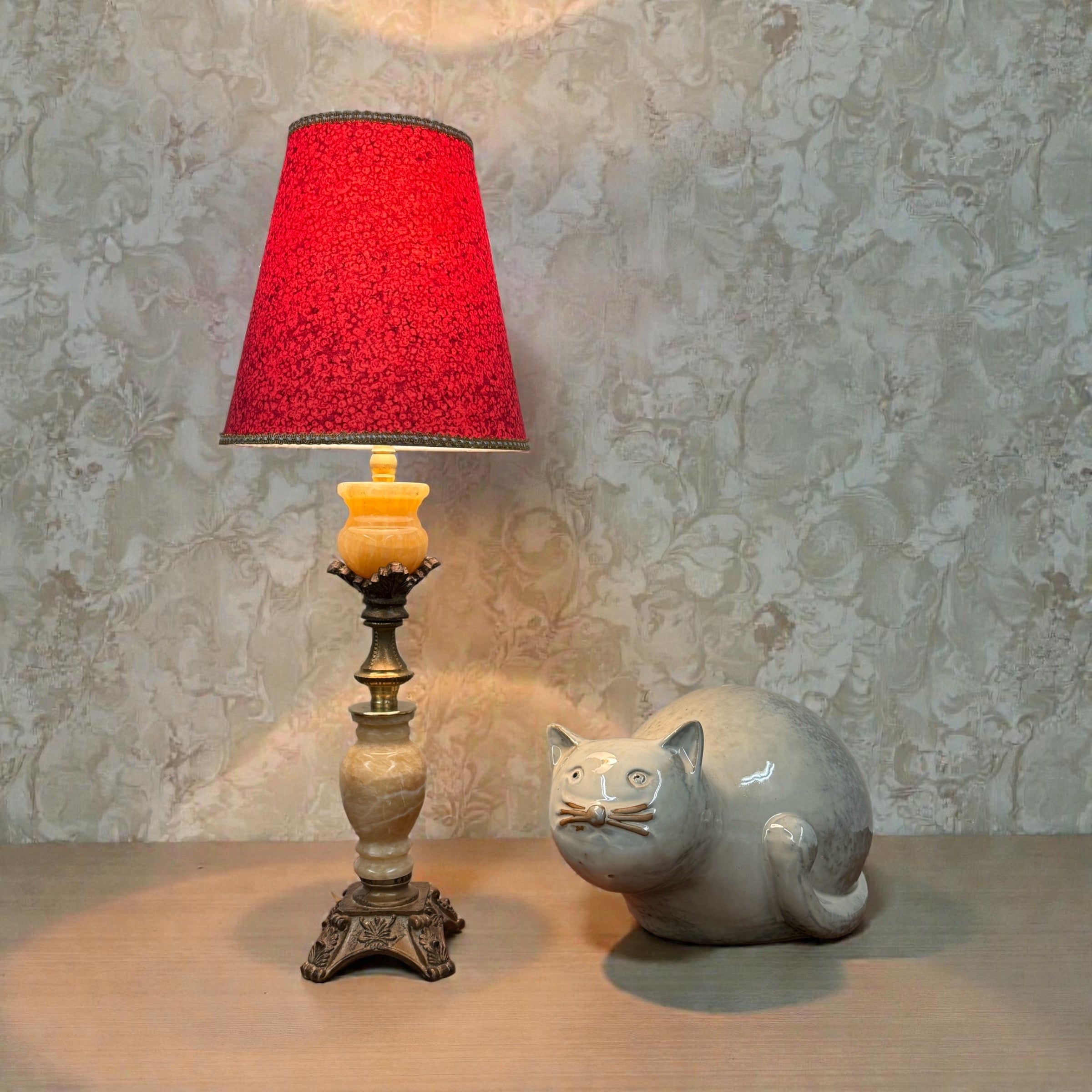 Calcite Candlestick Lamp