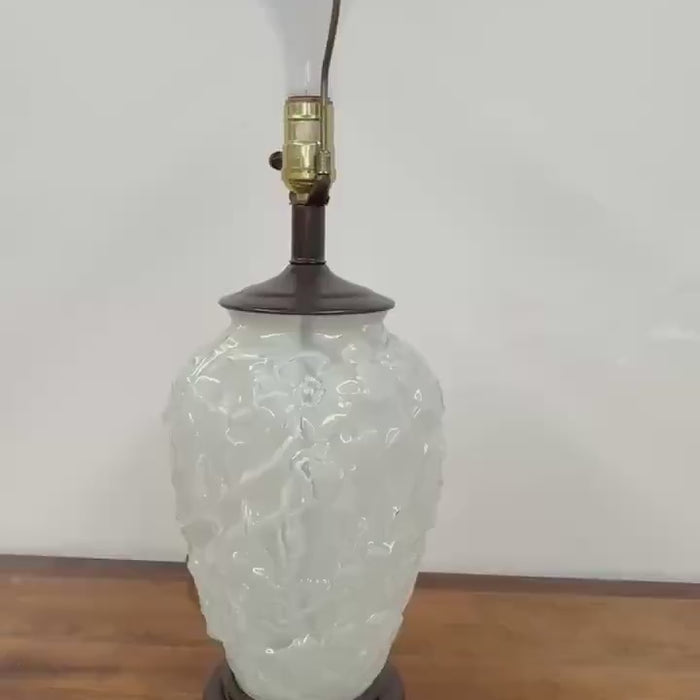 Phoenix Sculptural Glass Vase Lamp, Decorative Illuminated Home Decor, Art Deco Unique Vase Lamp