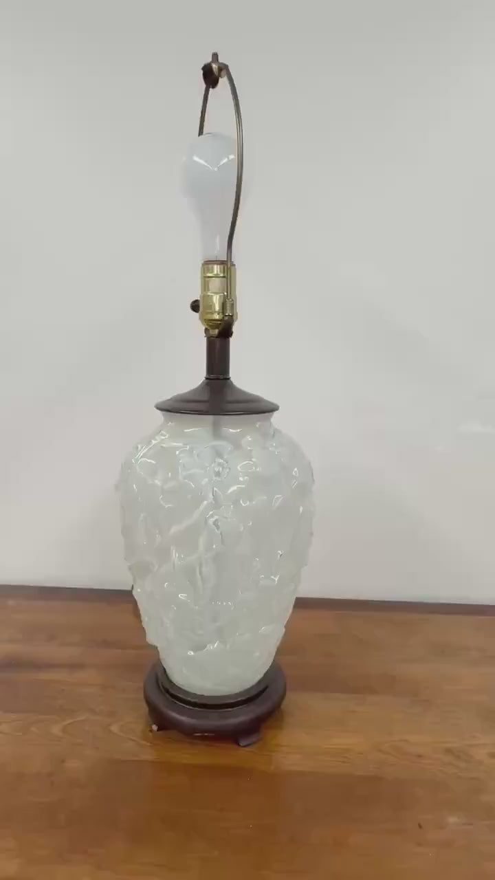 Phoenix Sculptural Glass Vase Lamp, Decorative Illuminated Home Decor, Art Deco Unique Vase Lamp