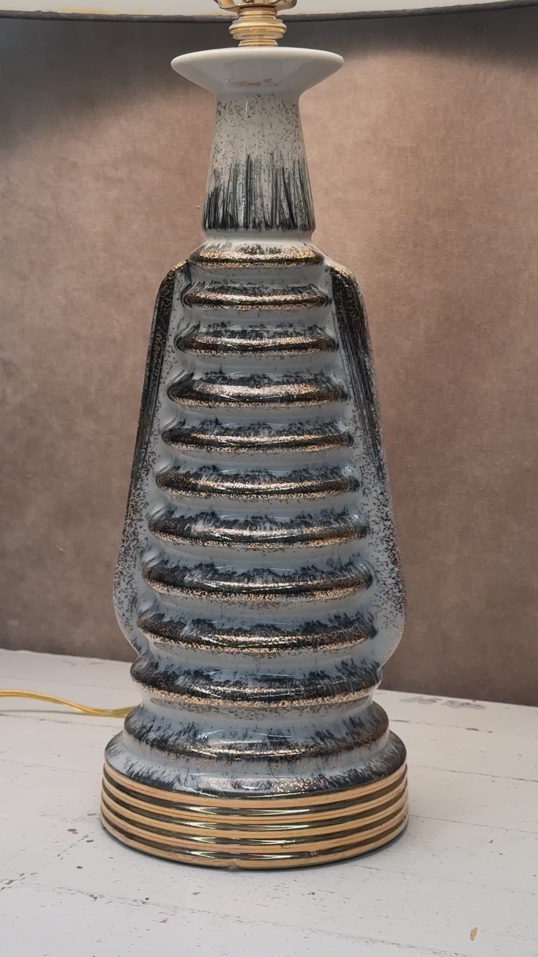 Atomic Style Ceramic Lamp