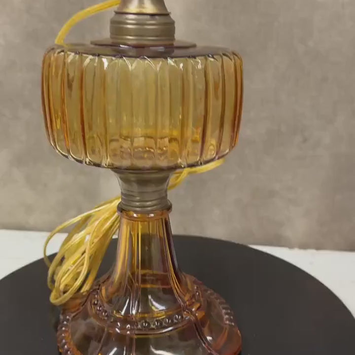 Amber Electrified Oil Lamp