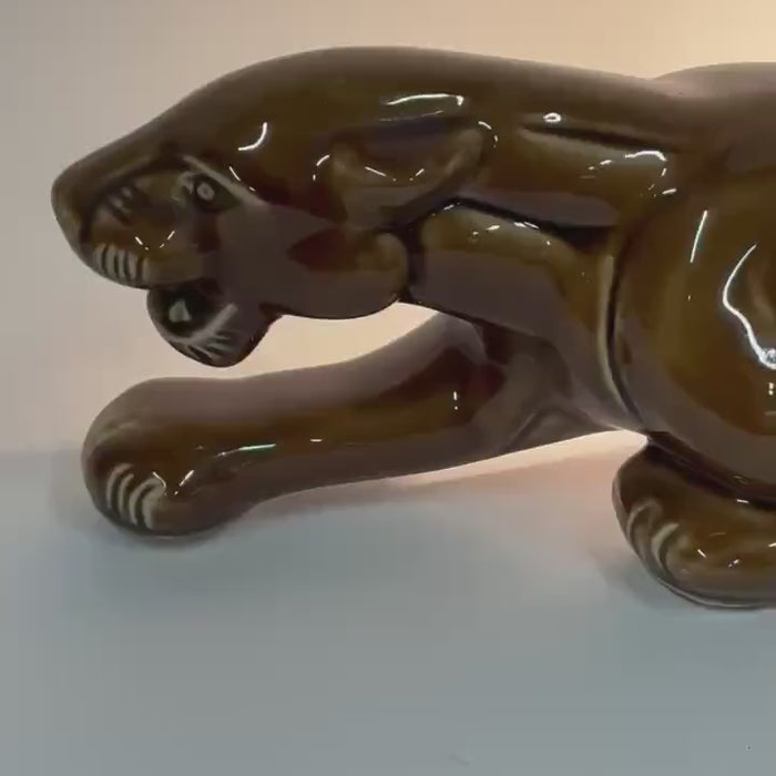 Royal China Novelty Co Panther TV Lamp
