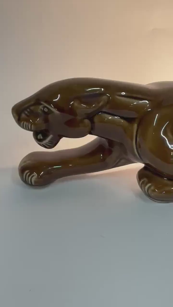 Royal China Novelty Co Panther TV Lamp