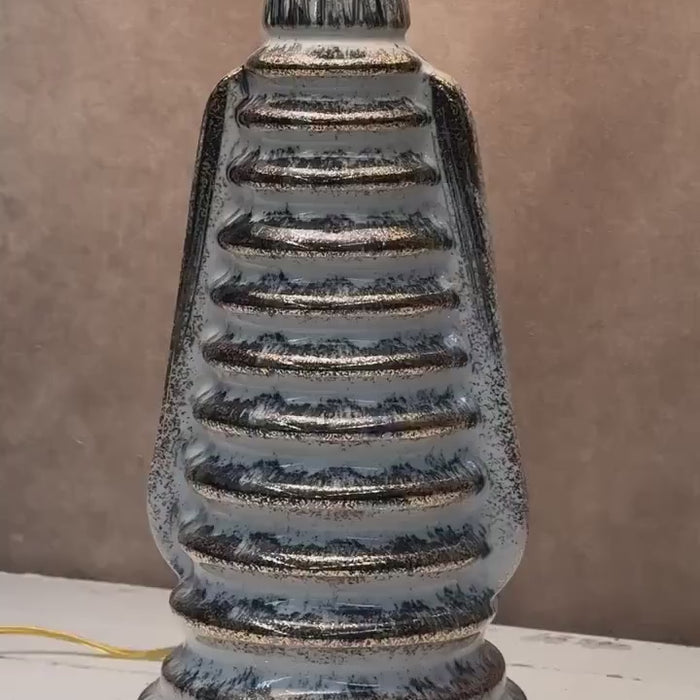 Atomic Mcm Ceramic Lamp, Vintage Retro Table Lamp, Table Accent Mcm Lamp