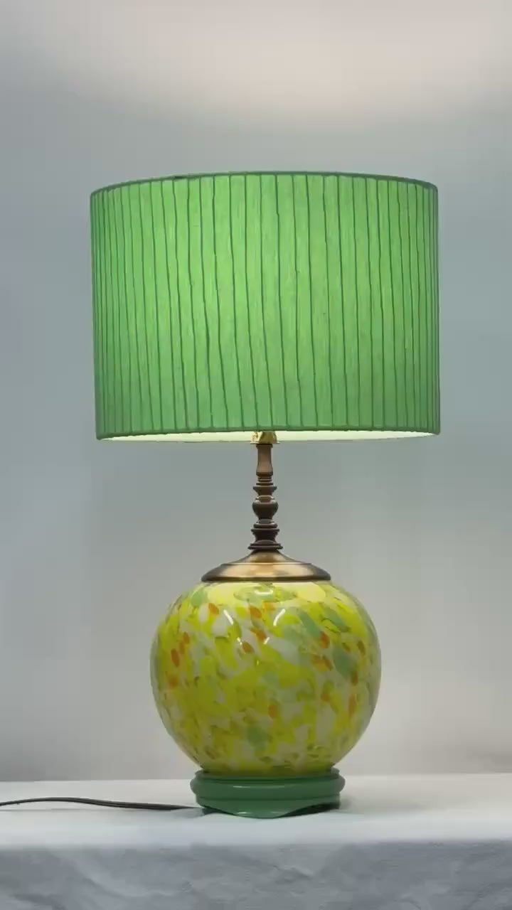 Art Glass Vase Lamp, Custom Built, Home Decor Lamp, Sculptural Glass Vase Lamp