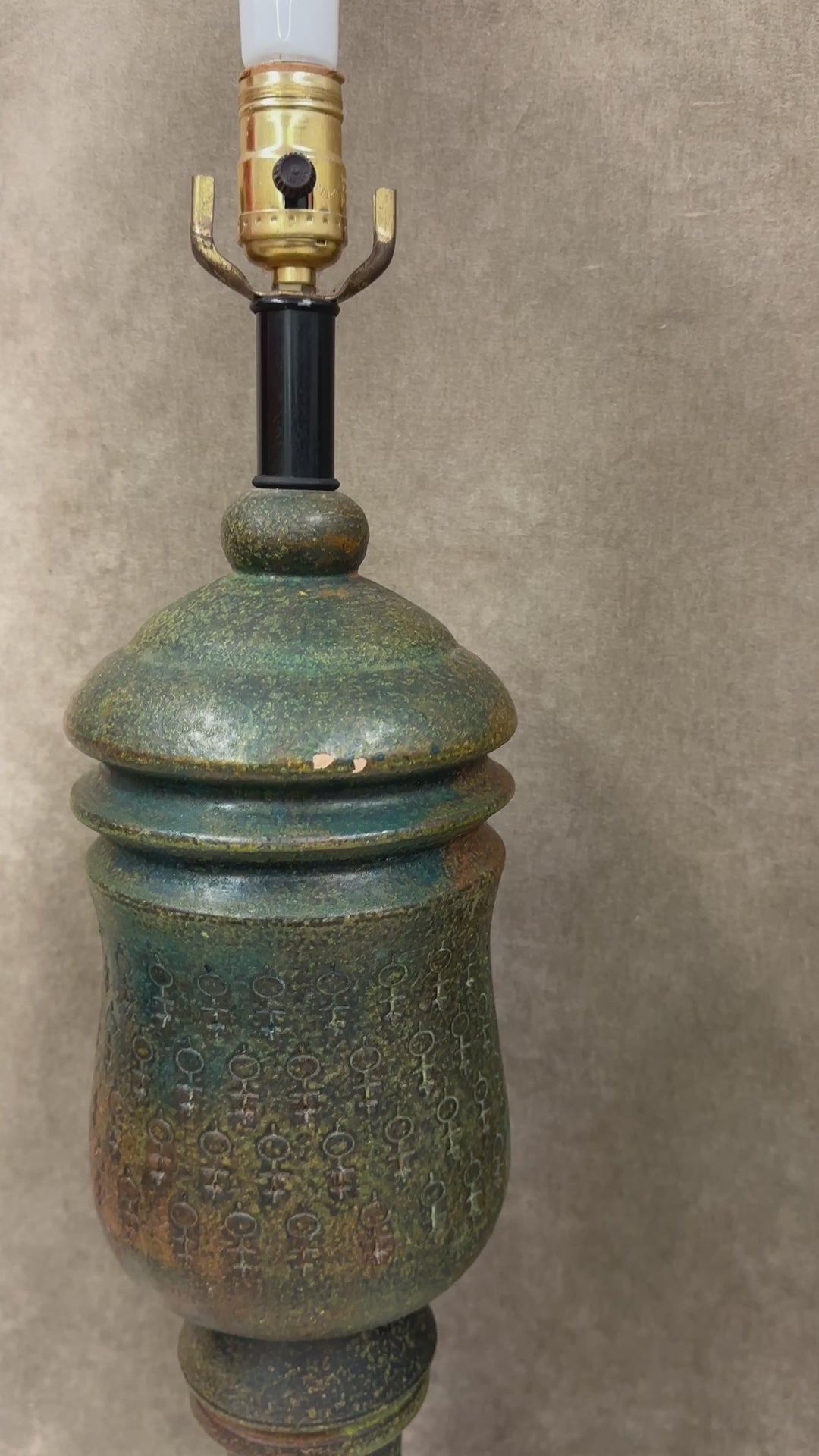 Aldo Londi for Bitossi Monumental Lamps - PAIR