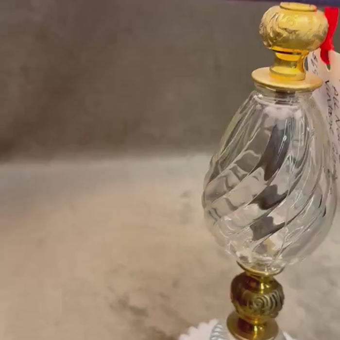 Ursula - Brassy and Glassy - Handmade Table Lamp, Modern Unique Desk Lamp