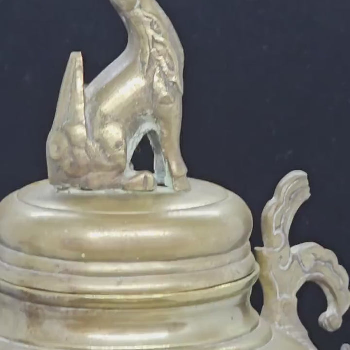 Brass Incense Burner Vintage Asian Decorative