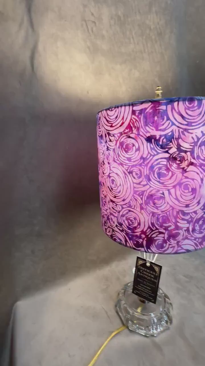 Lavender and Pink Handmade Lamp Shade