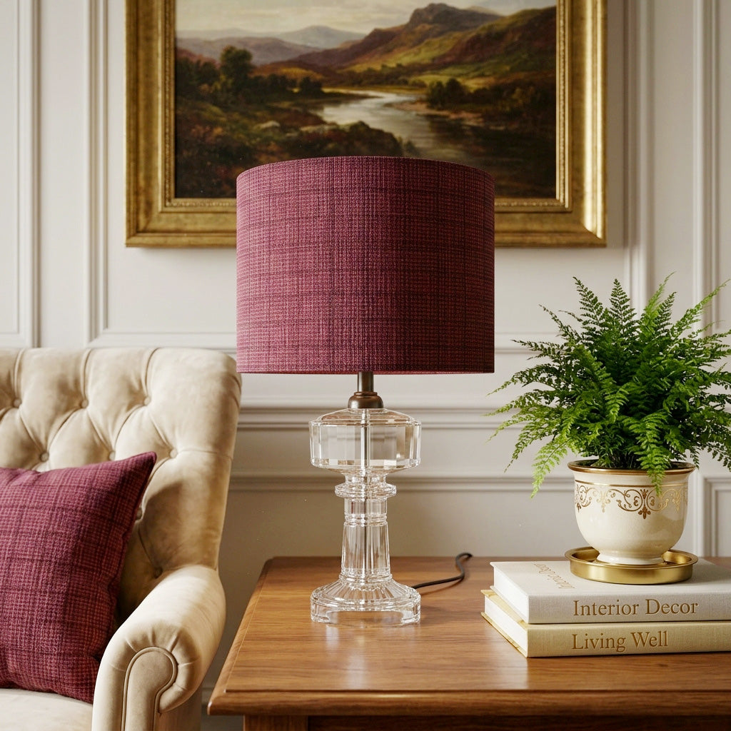 Antique Ripley Lamp; Co. Glass Oil Lamp Converted to Electric – 1870s Hollow Stem Table Lamp