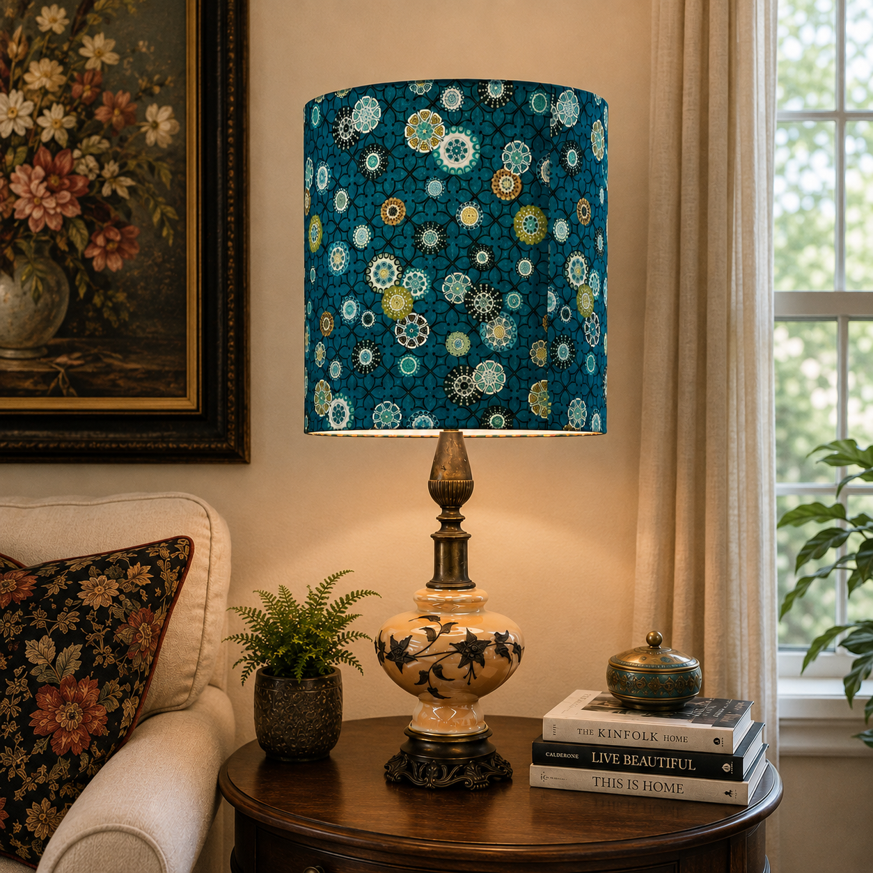 Vintage Re-Imagined Glass Falkenstein Lamp