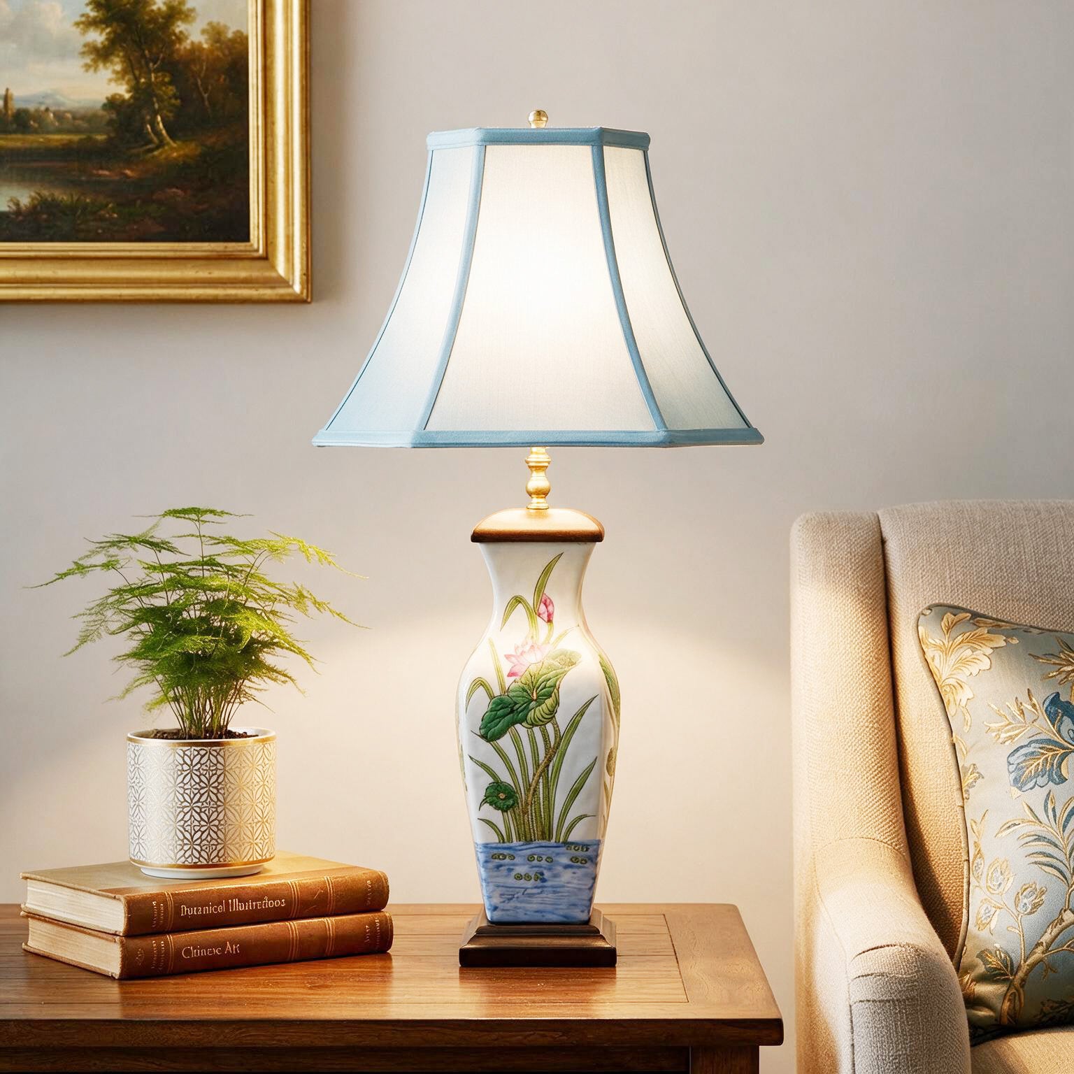 Handcrafted Ornate Decorative Thai Vase Lamp, Unique Boho Table Lamp, Asian Eclectic Vase Lamp